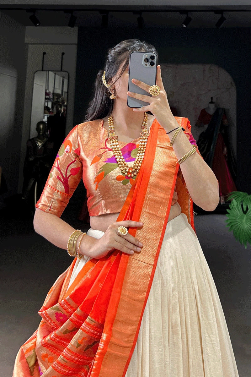 Pattu Half Saree