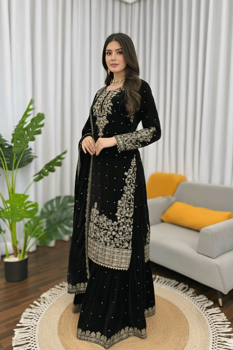 Black Velvet Sharara