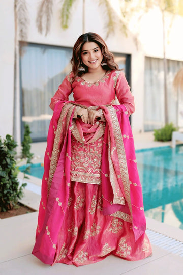 Designer Sharara Suit For Teenga Girl 