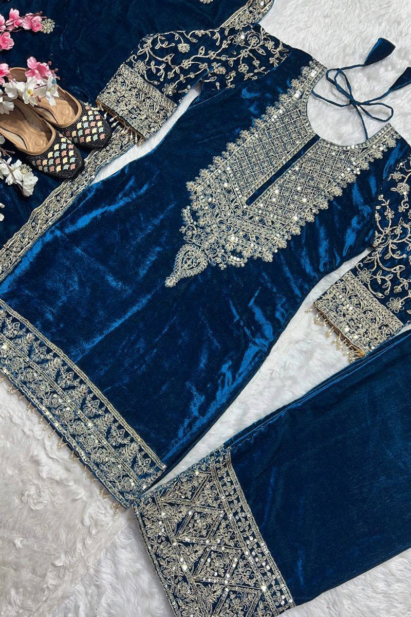 Designer Velvet Dress