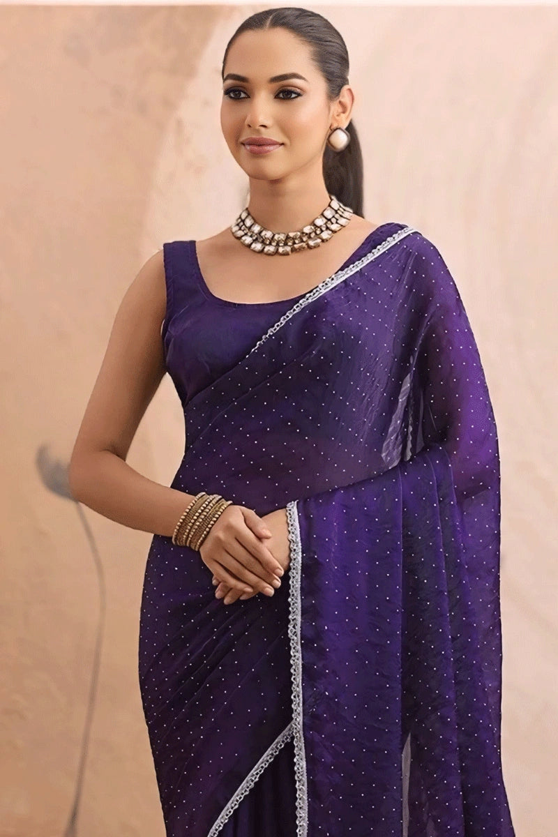 Designer Velvet Saree