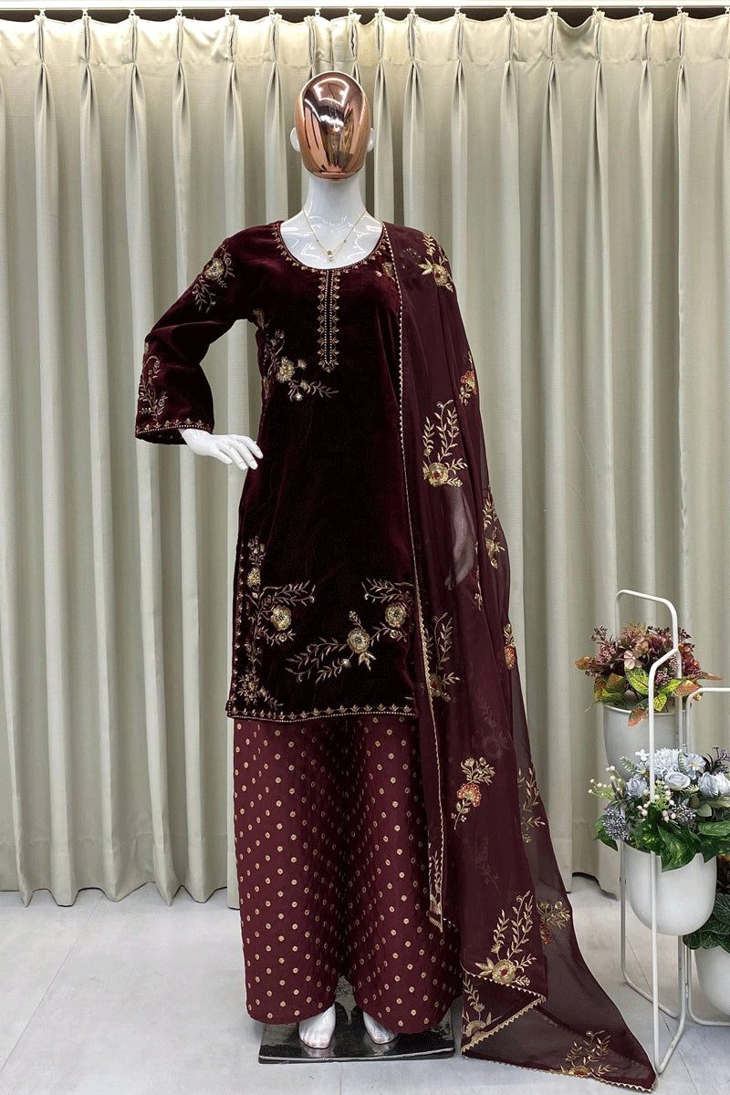 Designer Velvet Suit