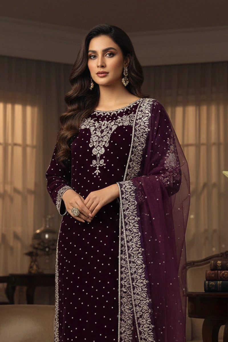 Designer Velvet Suit for Wedding