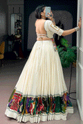 Designer White Lehenga Choli