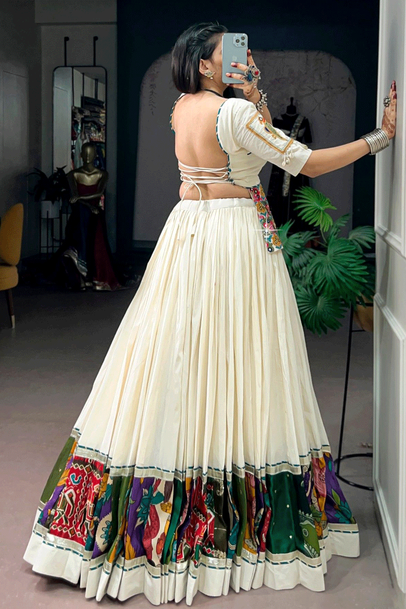 Designer White Lehenga Choli