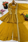 Designer Yellow Sharara