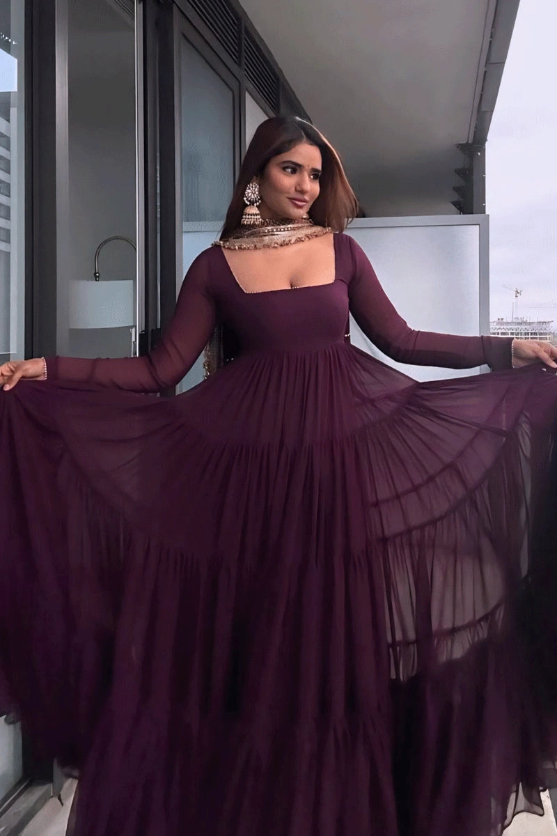 Designer georgette gown