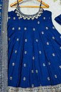 Designer navy gown