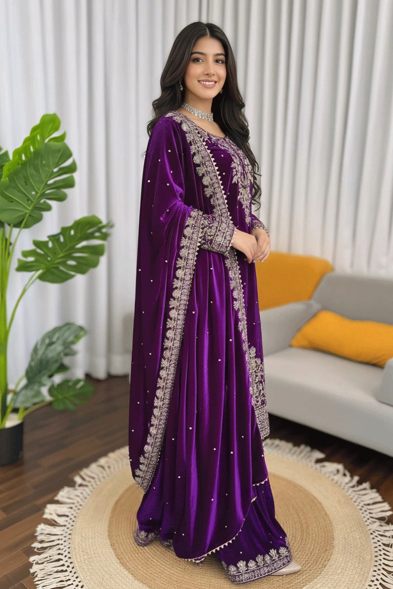 Full sleeves Sharara suit