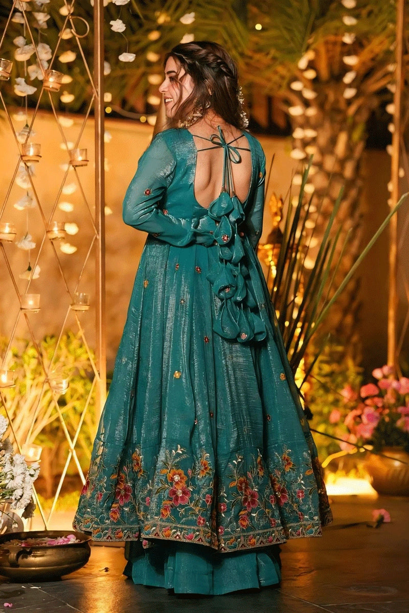 Designer silk Anarkali