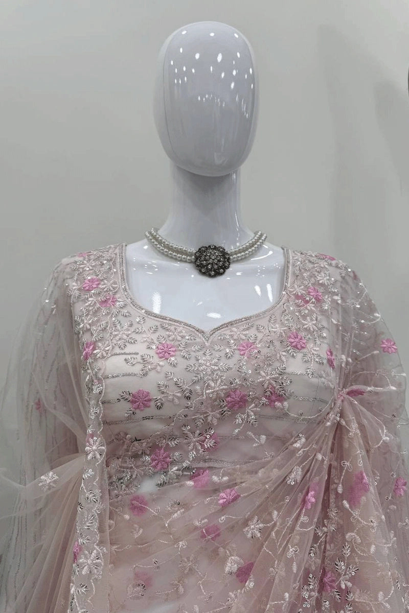 Designer soft net saree