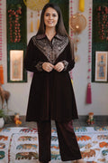 Designer velvet kurta set