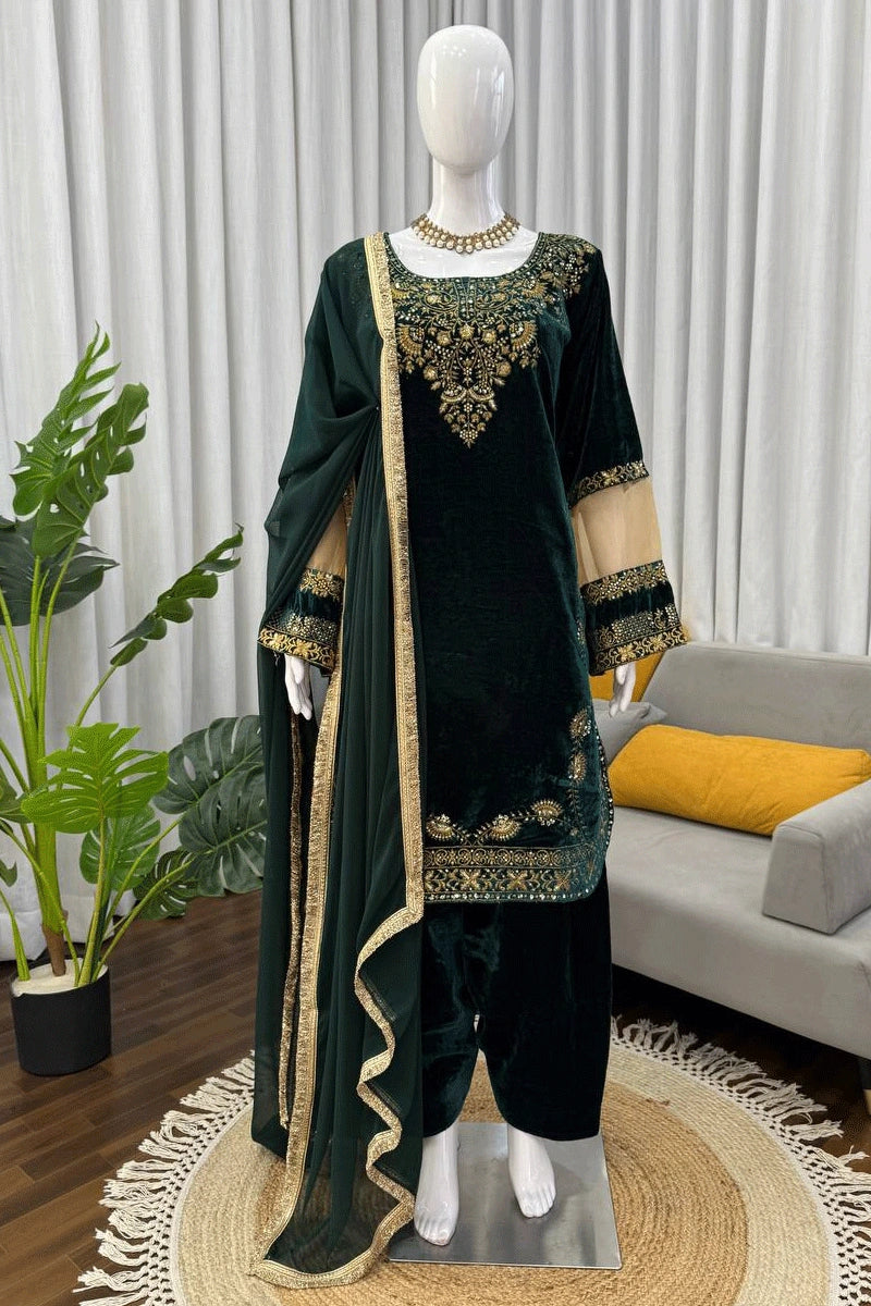Designer velvet wedding suit