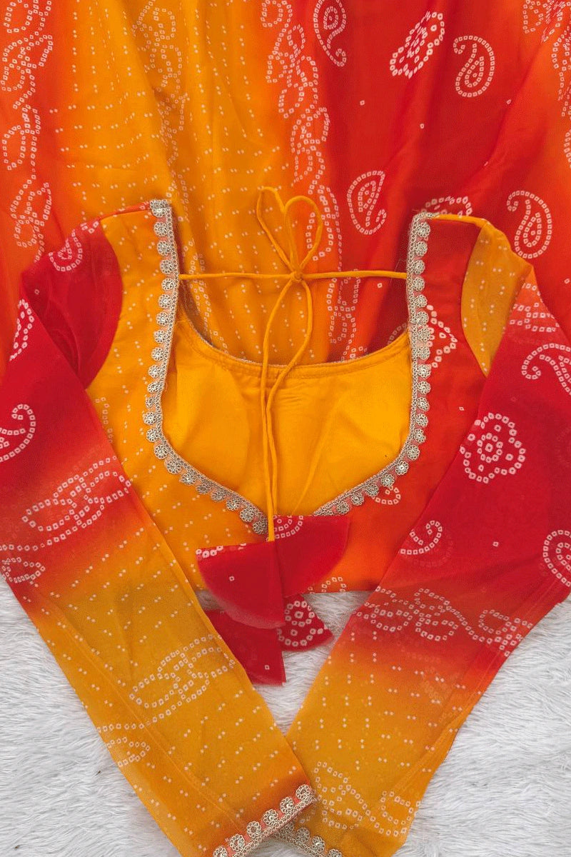 Double Color Haldi Outfit 