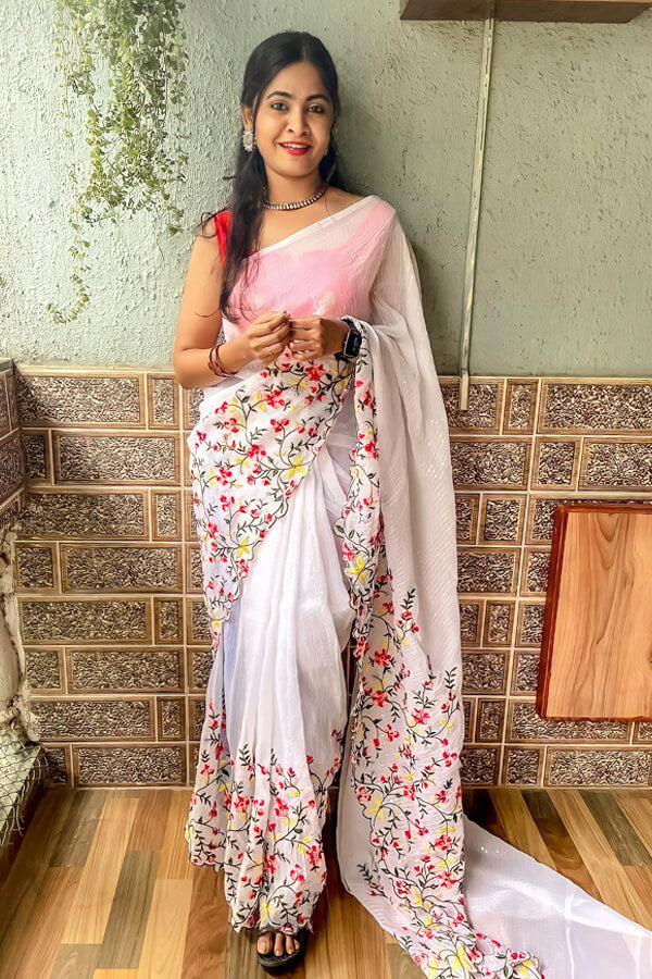 Durga puja saree look collection 2021 style - Anaya Designer Studio