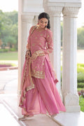 Elegant Baby Pink Sharara Suit for Girls