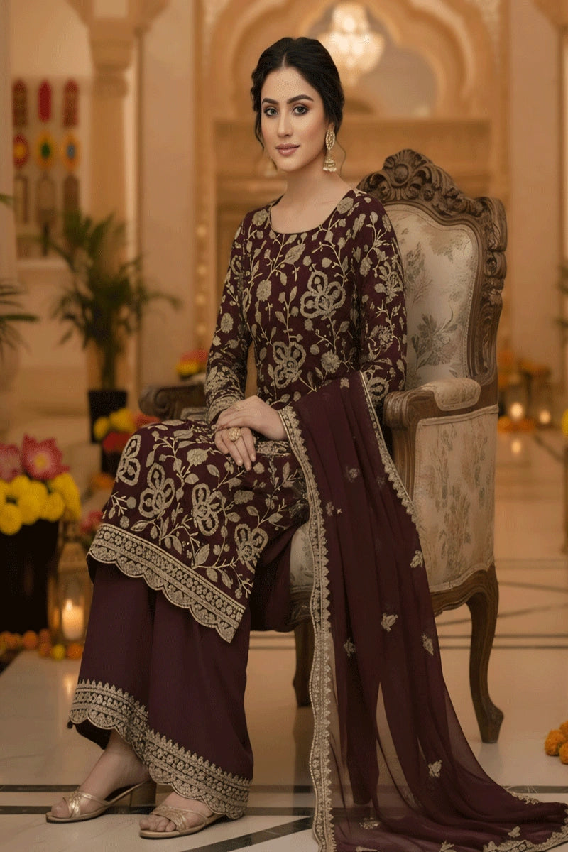 Elegant Embroidery Suit