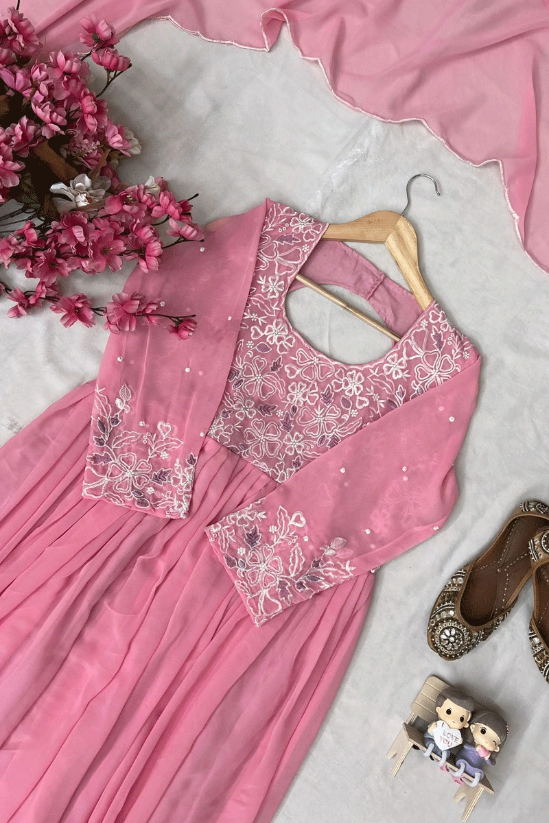 Elegant Pink Anarkali