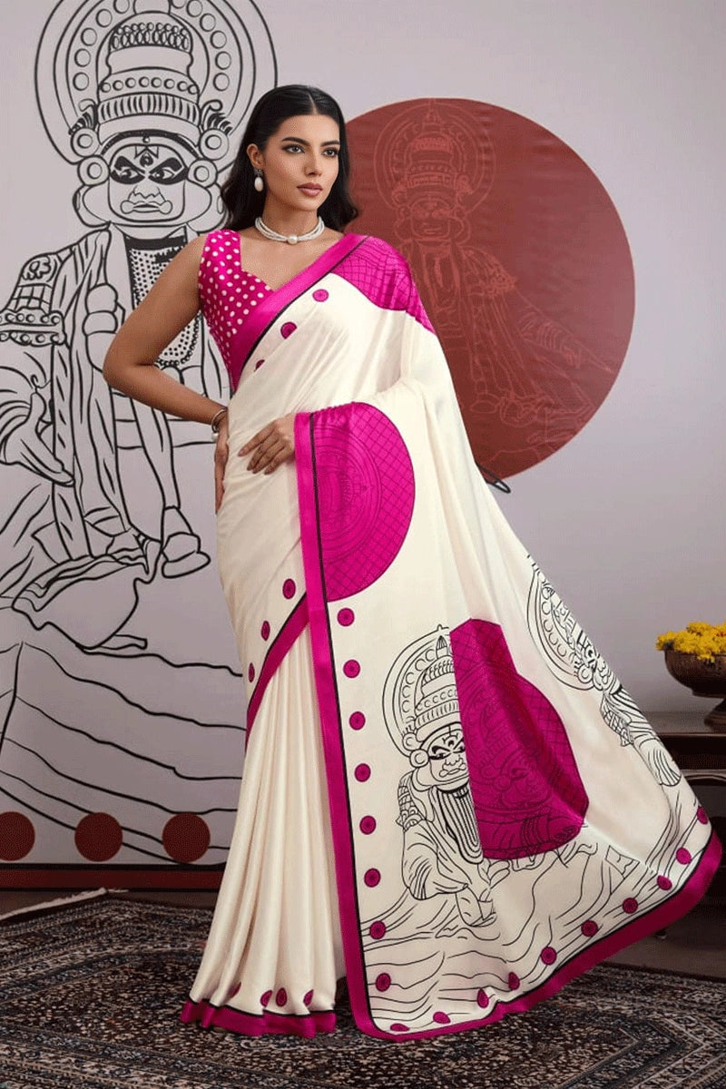Beautiful Pattu Half Saree With Zari Lace Border For Women - Anaya ...