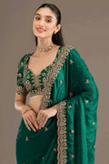 Elegant Zari Work Saree for Bridesmaid Reception Wear