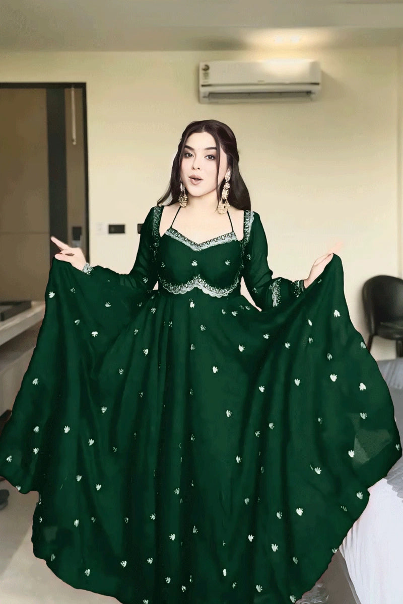 Elegant wedding function outfit