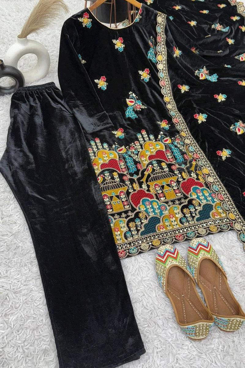 Embroidered Party Wear Dress