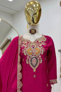 Embroidered Sharara Dress