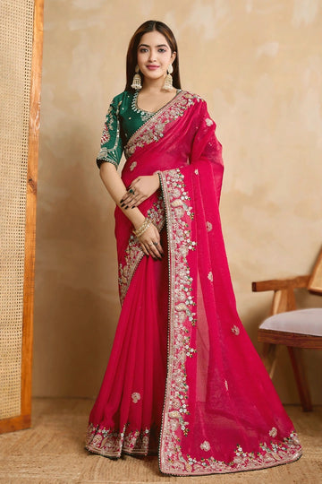Embroidered Wedding Saree