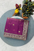 Embroidery Border Saree 
