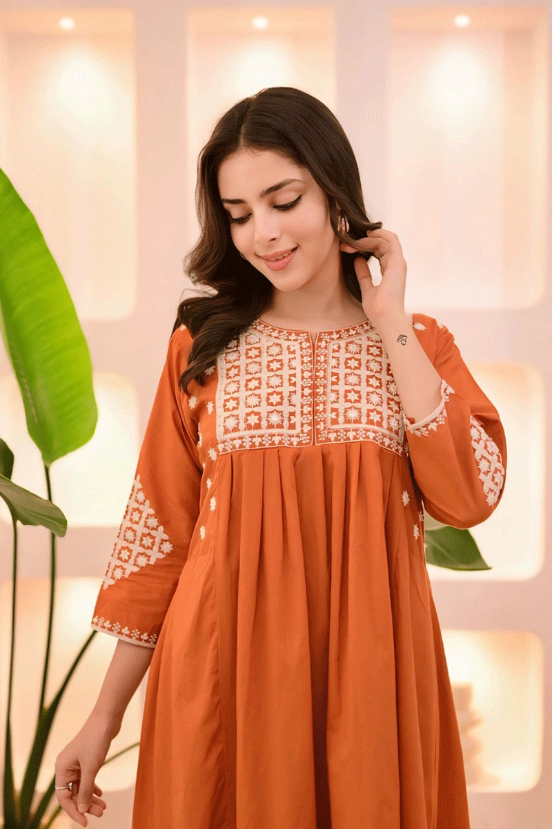 Embroidery Kurti pant 