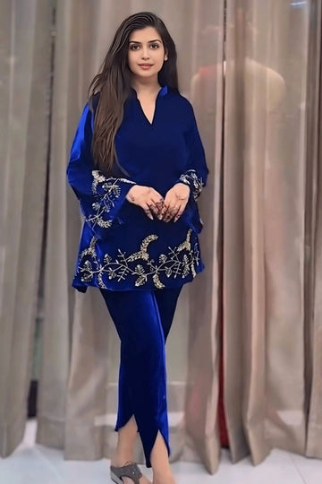 Embroidery Work Co-ord Set for Girls