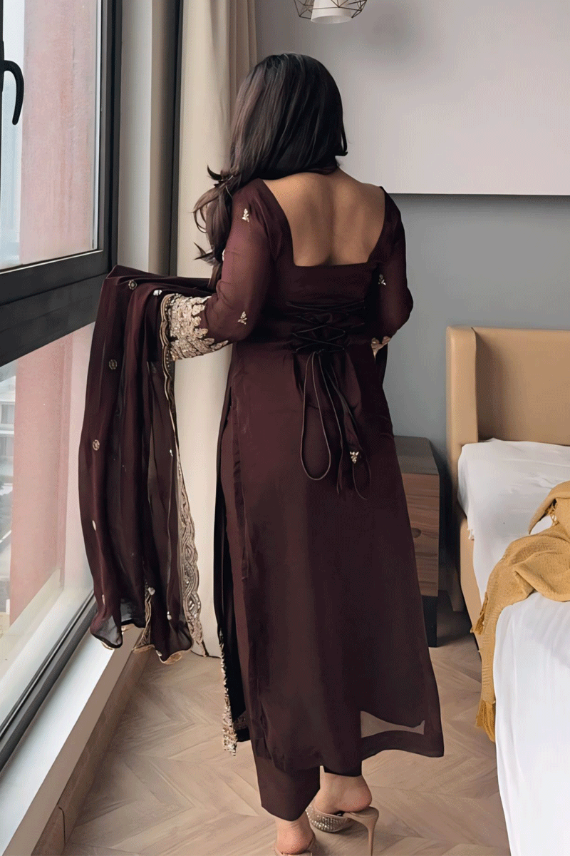 Embroidery Work Dress For Girl