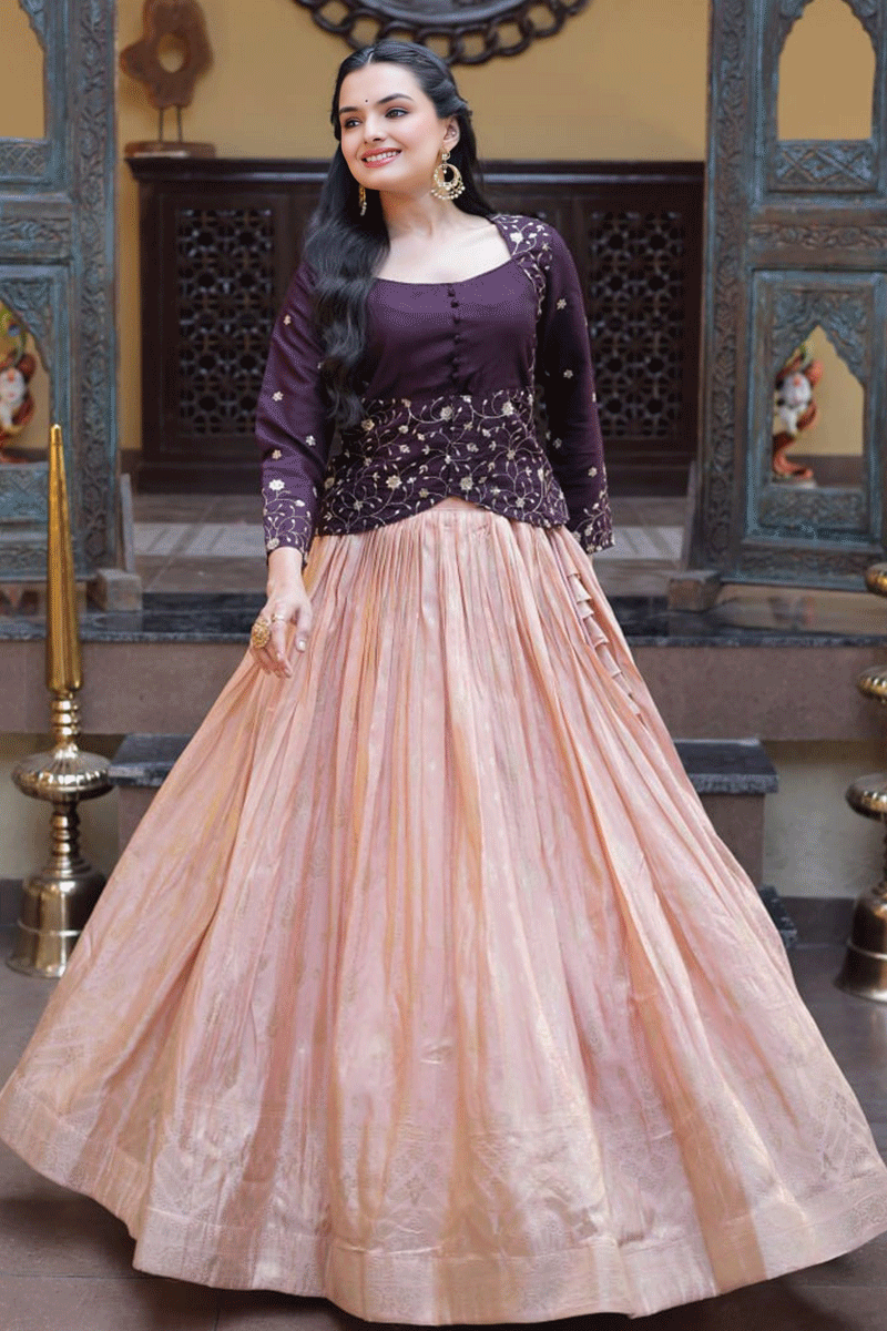 Fully Stitched Embroidery Lehenga Choli