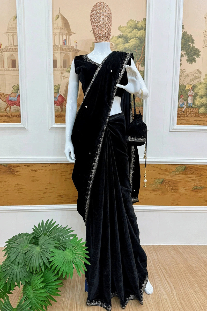 Embroidery Work Saree