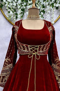 Embroidery koti Anarkali