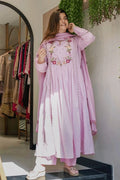 Embroidery work Anarkali suit