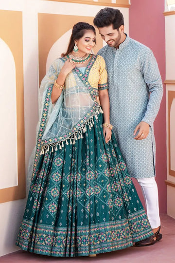 Kurta And Lehenga Set For Couple