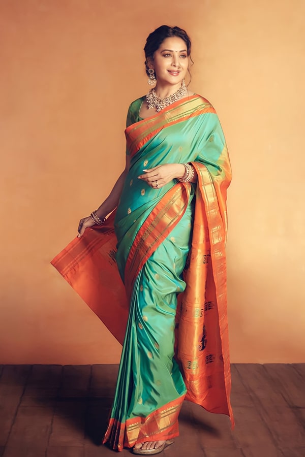 Engagement Marathi Paithani Saree Madhuri Dixit - Anaya Designer Studio