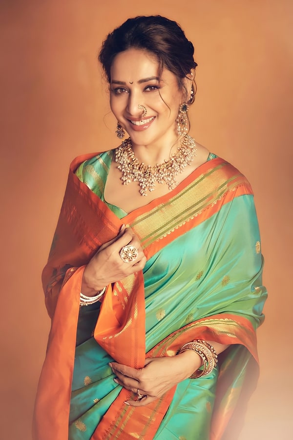 Engagement Marathi Paithani Saree Madhuri Dixit - Anaya Designer Studio