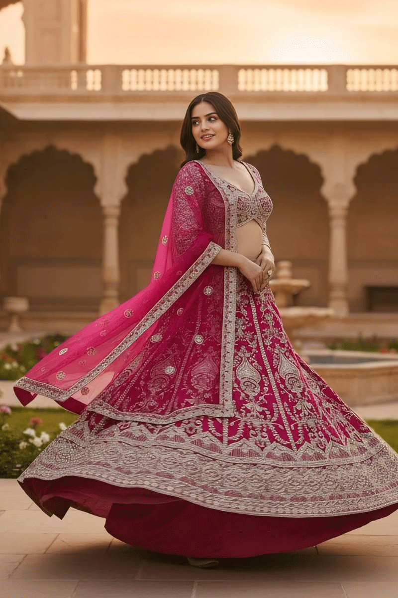 Bridal engagement lehenga choli
