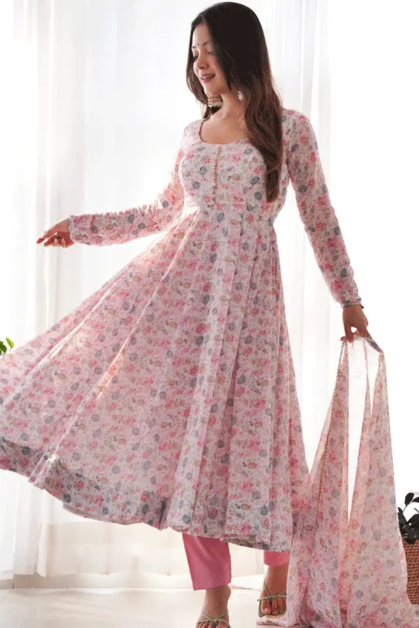 Anarkali Gown Suit For Raksha Bandhan