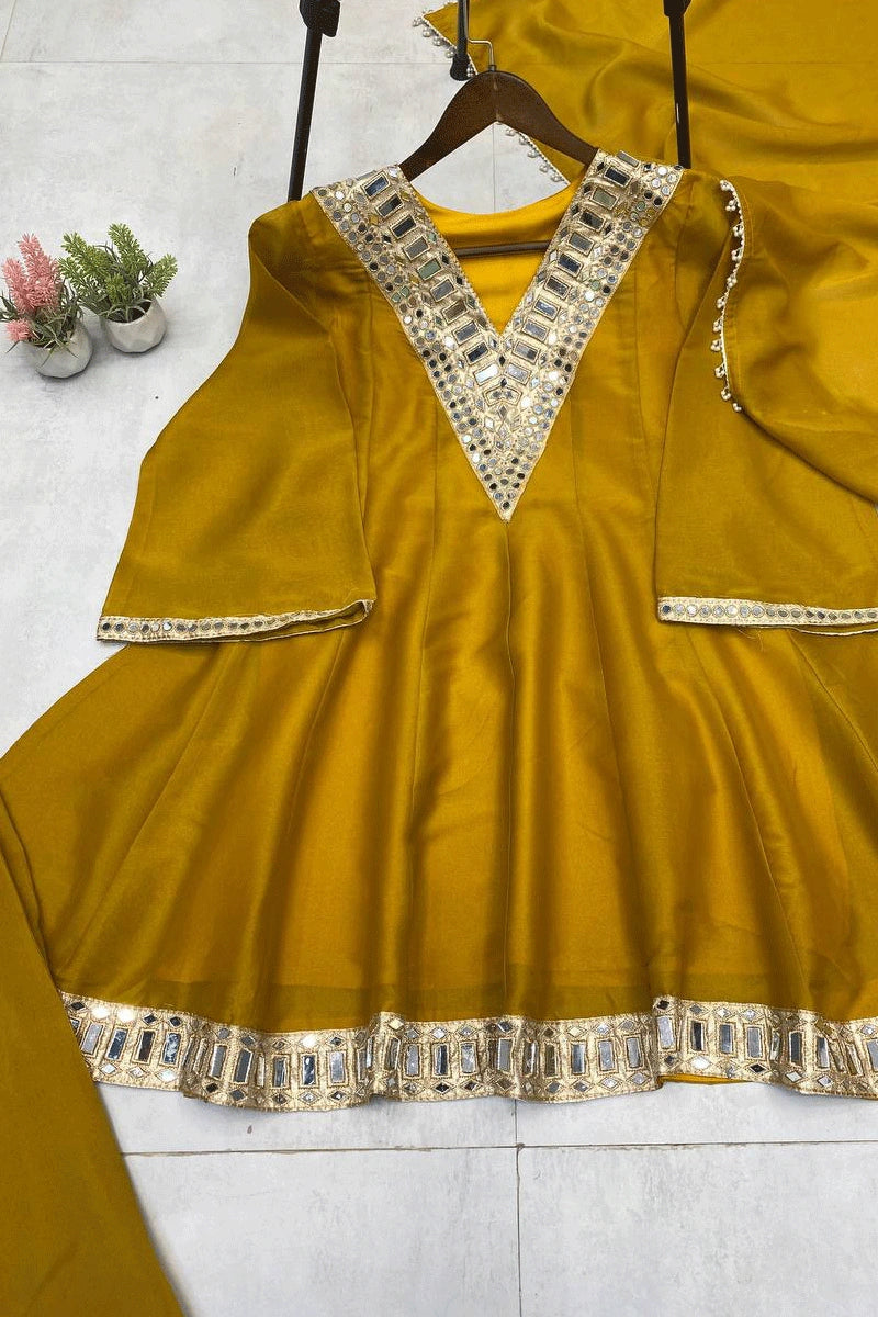 Ethnic sparkle sharara design