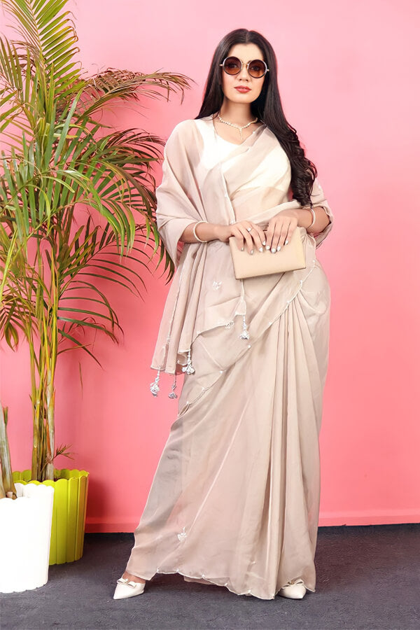 Fashionable party wear saree for unmarried girls - Anaya Designer Studio