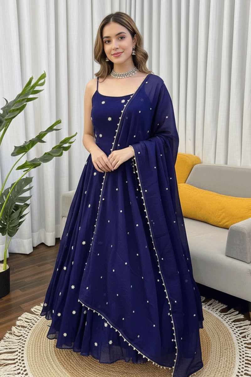 Long Anarkali Dress For Girl