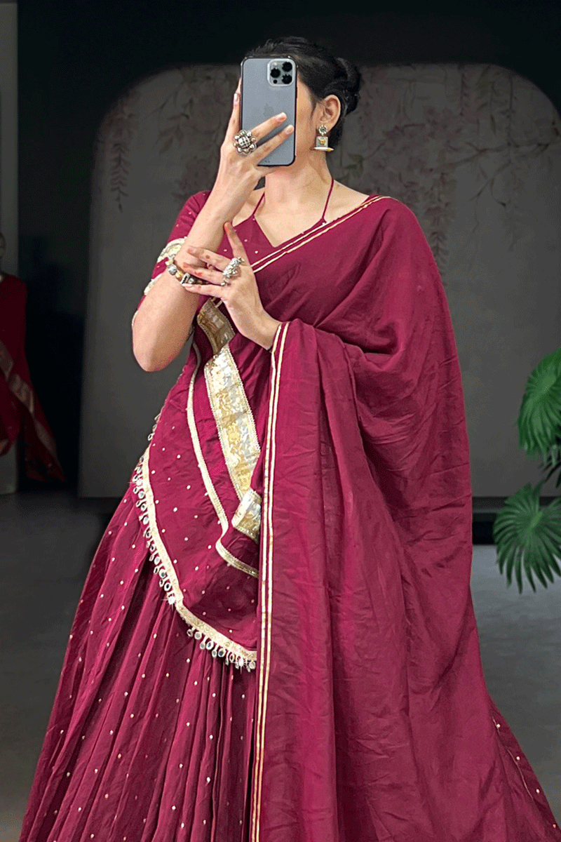 Zari Work Lehenga Choli