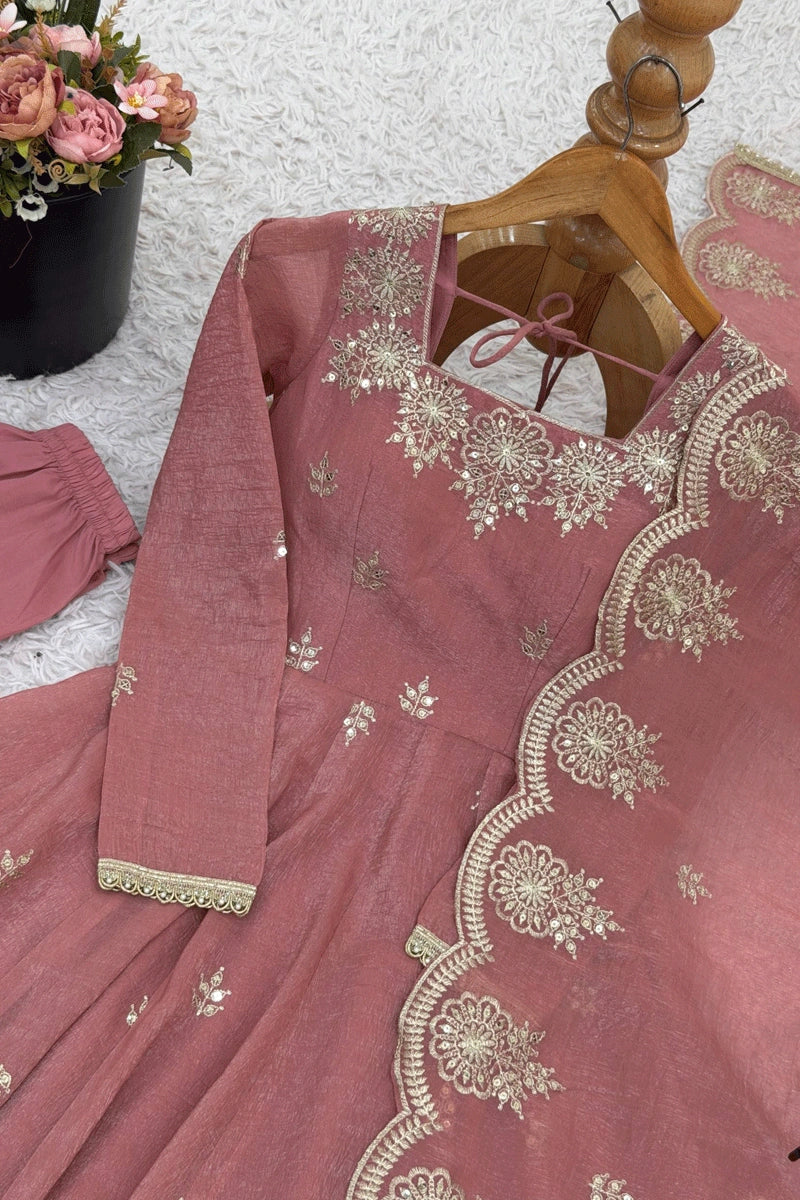 Festive Silk Dress for Girl