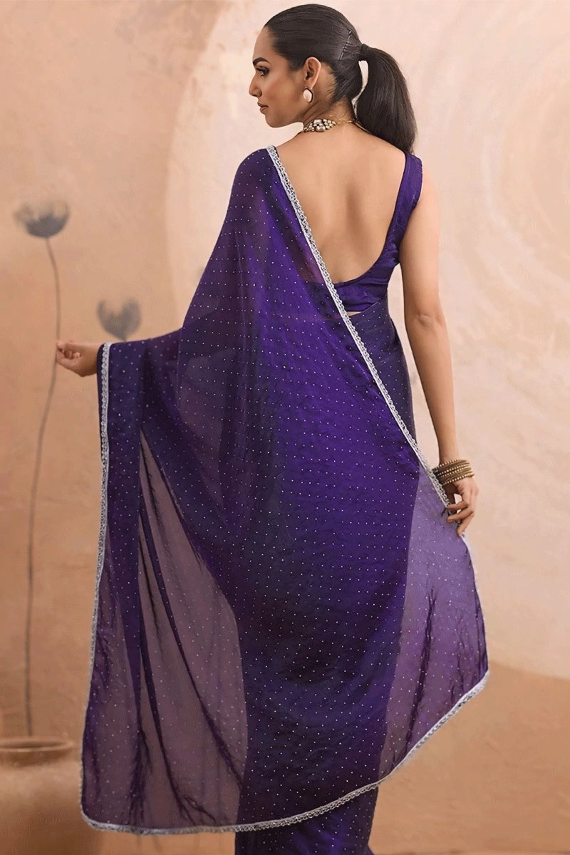 Festive Velvet Saree