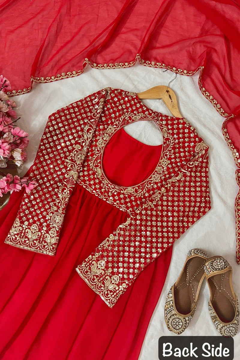 Festive Wear Red Outfit