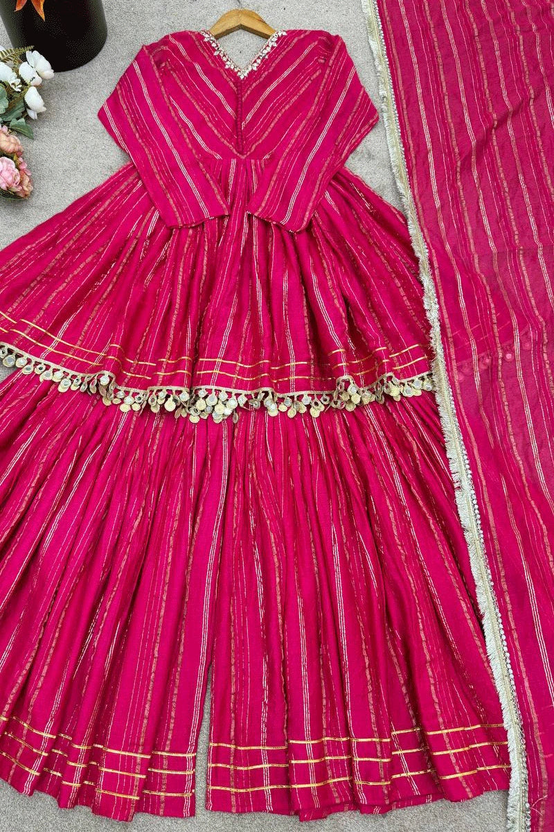 Festive pink outfit for girls