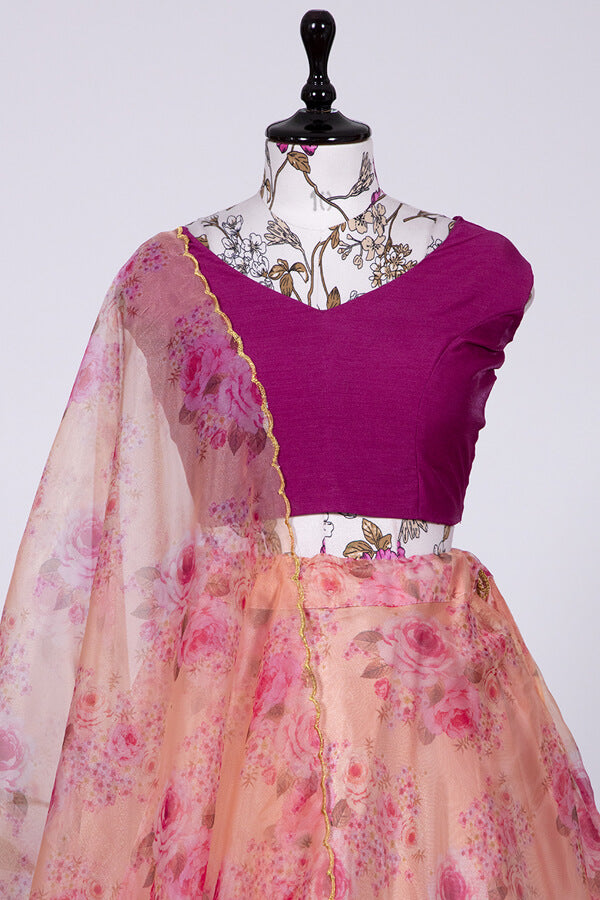 Latest Designer Floral Printed Lehenga Choli For Wedding - Anaya Designer Studio
